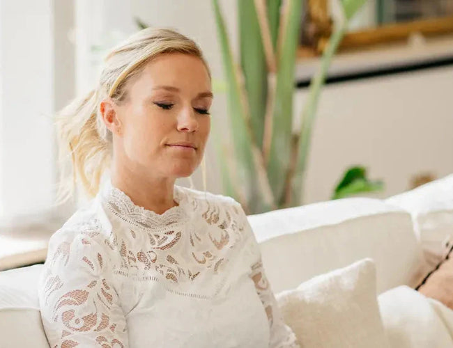 woman being mindful