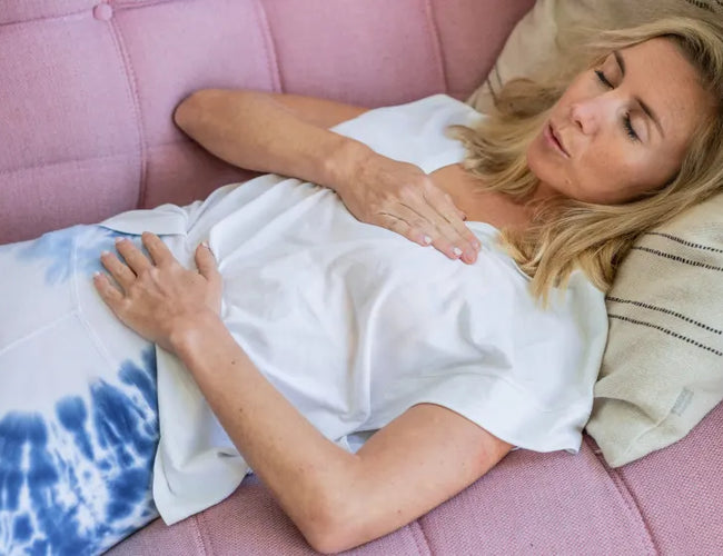 woman breathwork